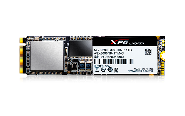 ADATA XPG SX8000 M.2 2280 128GB SSD NVMe PCI-Express Gen 3.0 x4 (ASX8000NP-128GM-C) 817MC